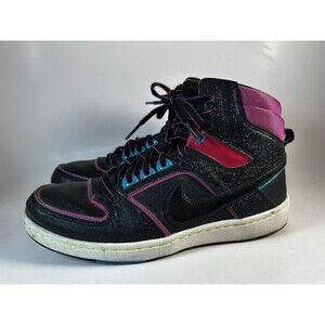 Nike Retro Black / Neon Pink Athletic Sneakers 365949-002 Women’s Size 7.5 US